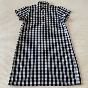 J.Crew black & white gingham dress